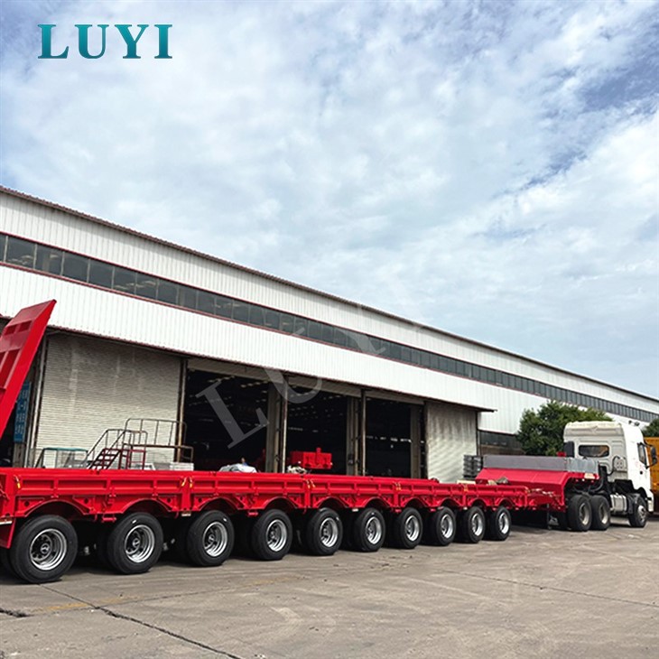 10 Axleslow Bed Trailer For Excavator factory