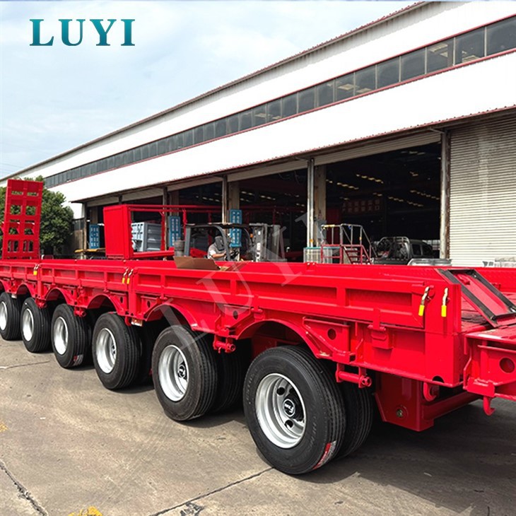 10 Axleslow Bed Trailer For Excavator factory