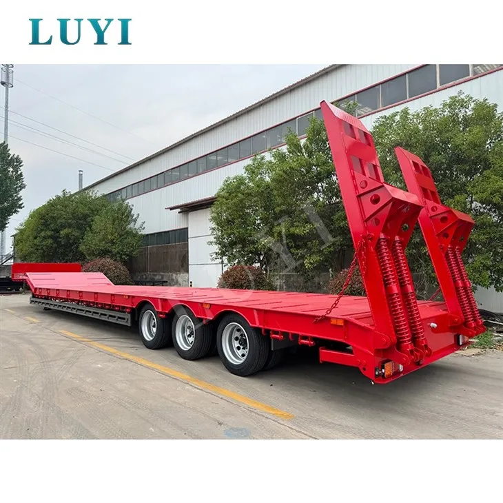 Low Flatbed Semi Trailer Heavy Duty suppliers