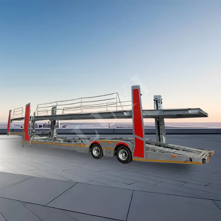 2 Axle Galvanizing Process που μεταφέρει 8 ημι -ρυμουλκούμενα μεταφοράς αυτοκινήτων