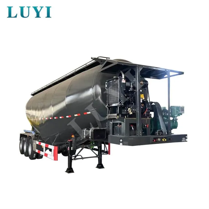 Ημιρυμουλκούμενο 3-άξονα 35-κυβικών μέτρων Μαύρο Τσιμέντο