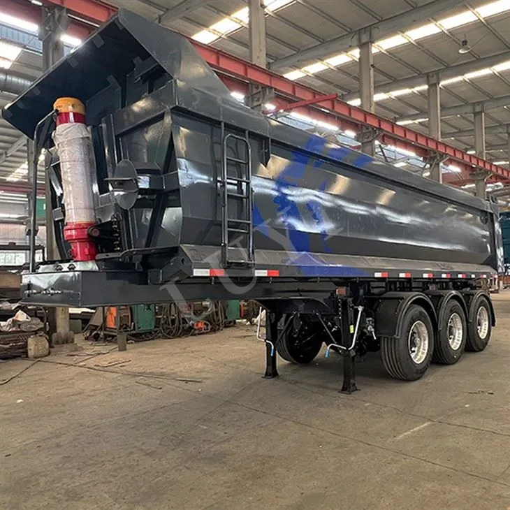 End Dump Tipper Semi Trailer for Sand and Gravel Transport