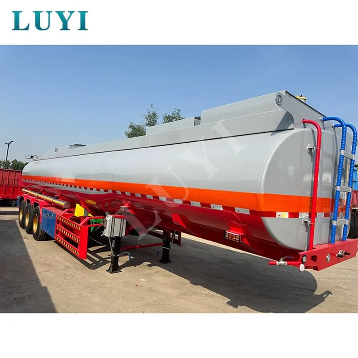 3 Axle Oil Transport Trailer 40000 Liters Fuel Tanker