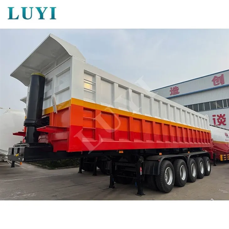 5-axle Heavy-duty 120-ton Rear Dump Trailer, Carbon Steel Self-unloading Truck Trailer suppliers