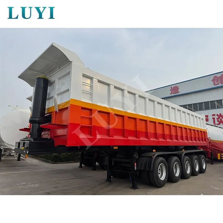 5-axle Heavy-duty 120-ton Rear Dump Trailer, Carbon Steel Self-unloading Truck Trailer price
