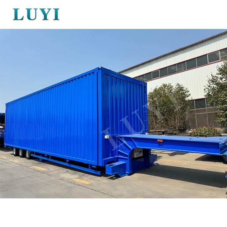 60-80 Ton Steel-Cargo Heavy Low Bed Transport Trailer price