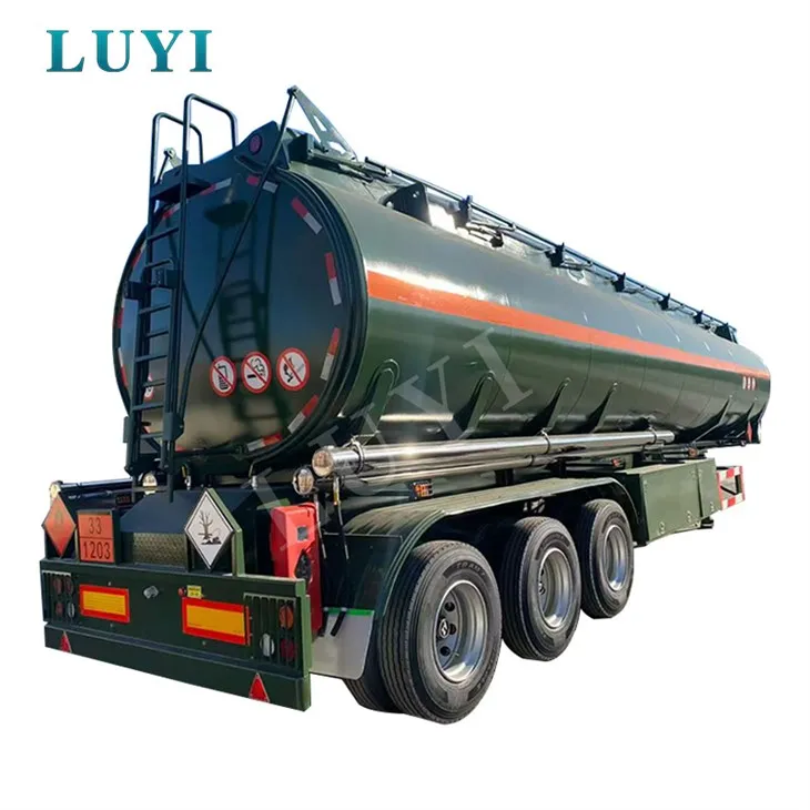 Ανθρακούχο χάλυβα τριών-αξόνων Oil Tank Trailer, 400.000 λίτρα