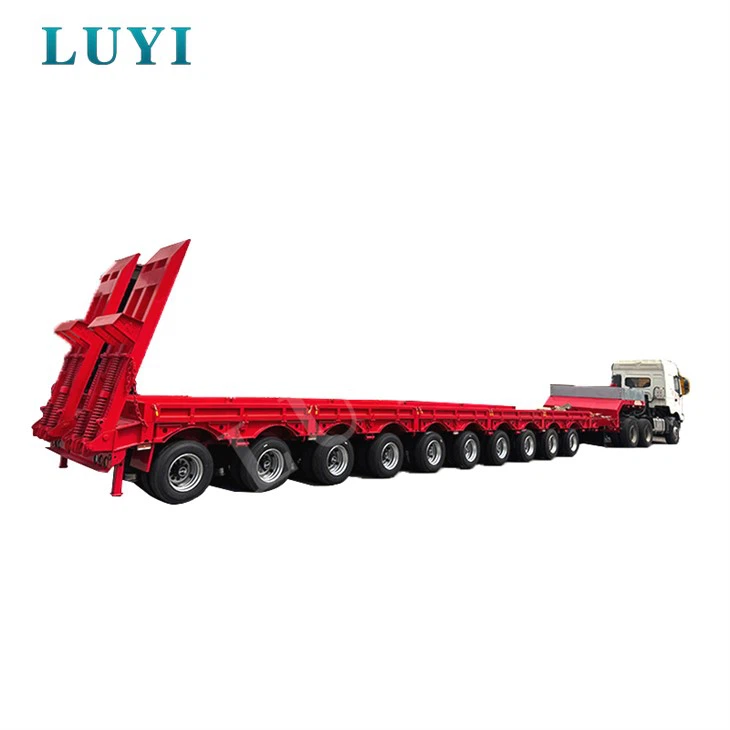 Προσαρμοσμένο ημιρυμουλκούμενο χαμηλού κρεβατιού 10 αξόνων