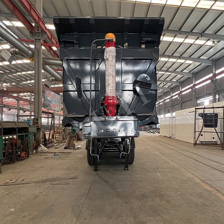 Durable 3 Axle Rear Dump Trailer With High Strength Steel factory Durable 3 Axle Rear Dump Trailer With High Strength Steel factory