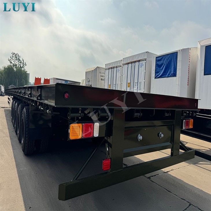 Five Axle Flatbed Semi Trailer high quality