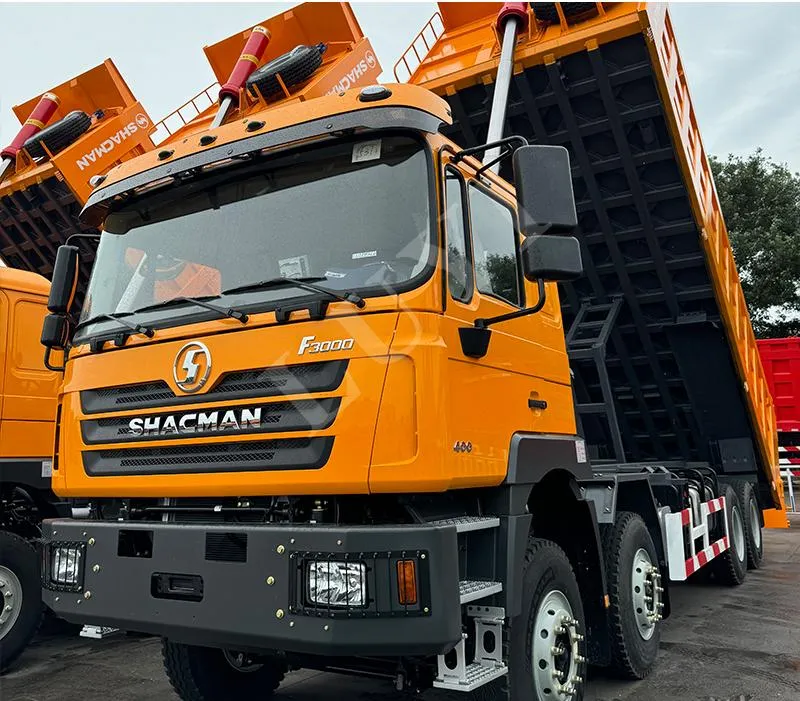 SHACMAN3000 8x4 400HP Κατασκευή Βαρέως Τύπου Πίσω Φορτωτής