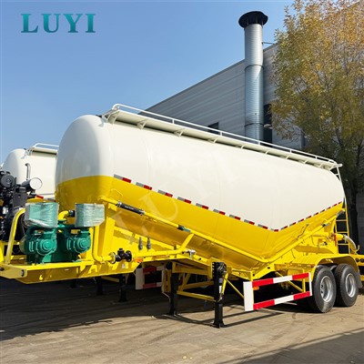 Fly Ash Tank Cement Trailer Μεταφορά χύδην