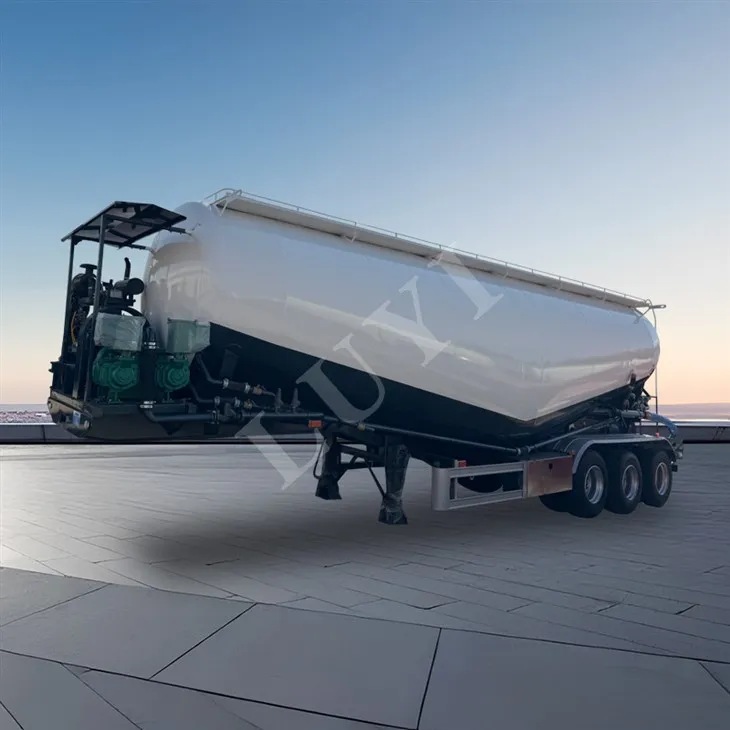Τρεις άξονες 45 κυβικά μέτρα χύδην δεξαμενή τσιμέντου ημι -ρυμουλκούμενο για σκυρόδεμα
