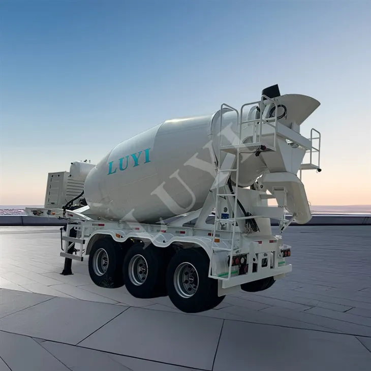 Τρι-τρέιλερ μίξερ τσιμέντου ημι-με χωρητικότητα 12 κυβικών μέτρων