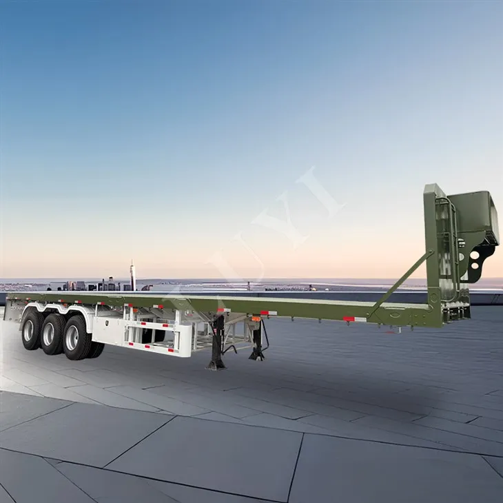 Τρεις άξονες Semi Trailer 60 τόνοι κατάλληλοι για τυποποιημένα δοχεία 20 ποδιών και 40 ποδιών